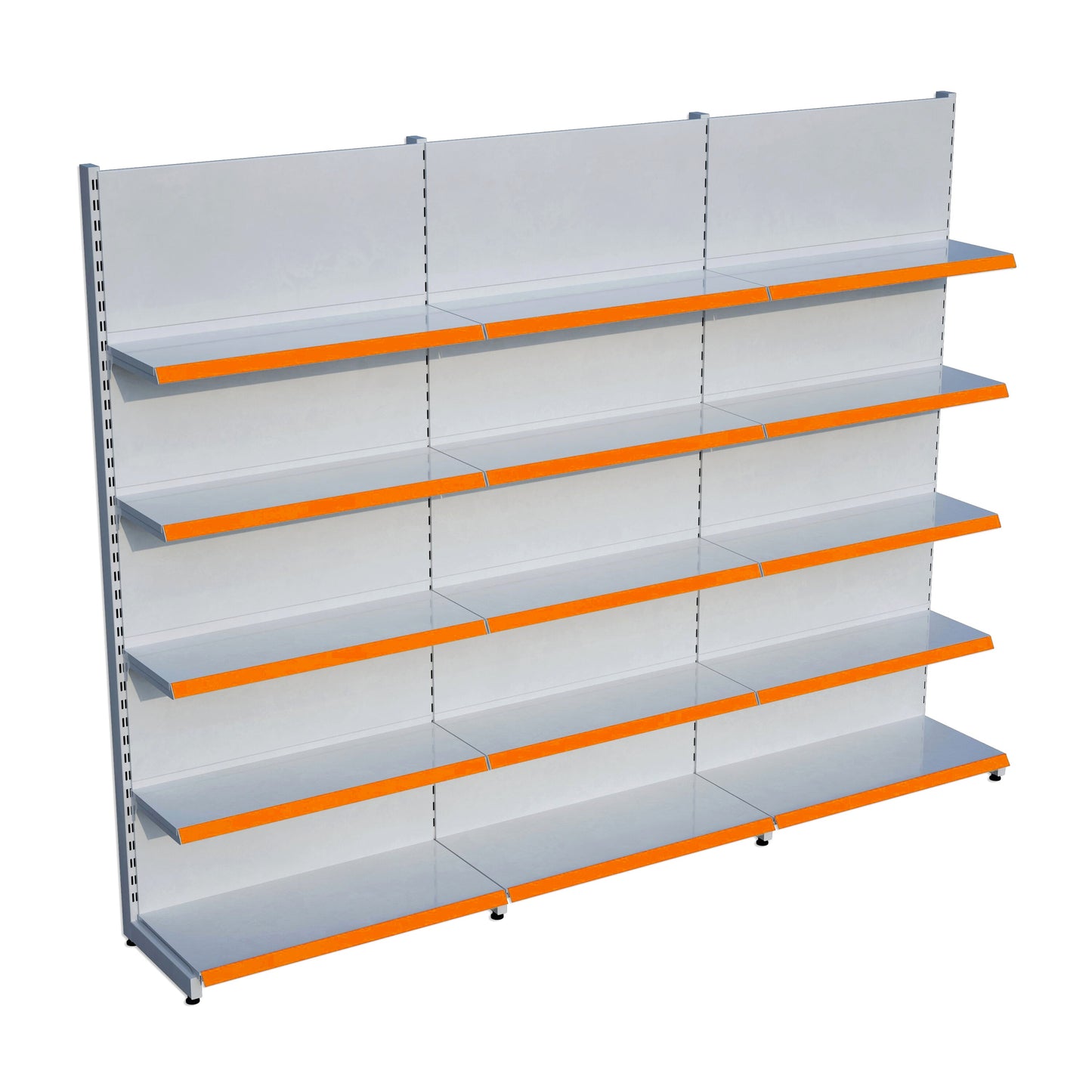 Market Petshop Kırtasiye Rafı Duvar Ünitesi D30CMxG180CMxH220CM Market Raf Sistemi