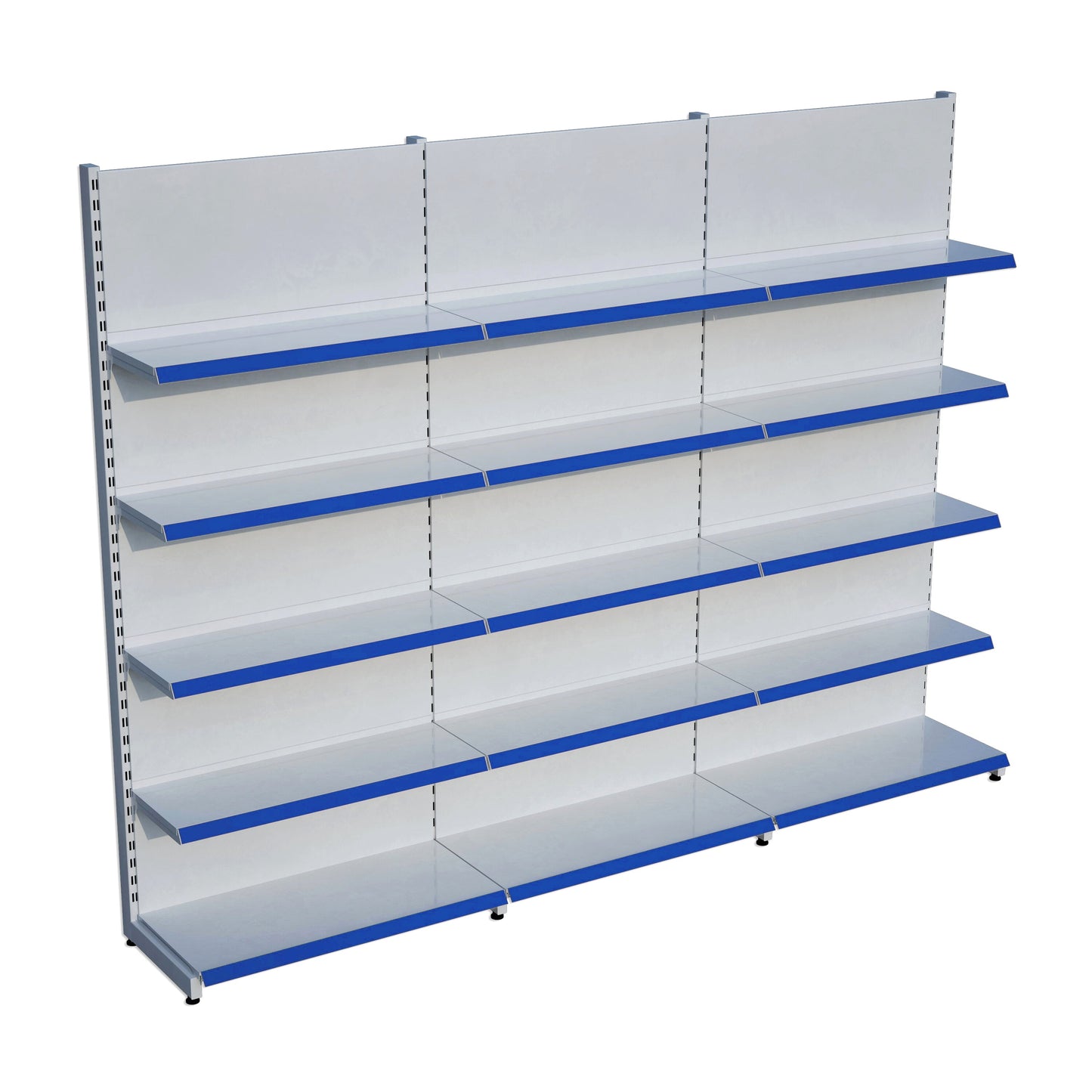 Market Petshop Kırtasiye Rafı Duvar Ünitesi D30CMxG300CMxH220CM Market Raf Sistemi