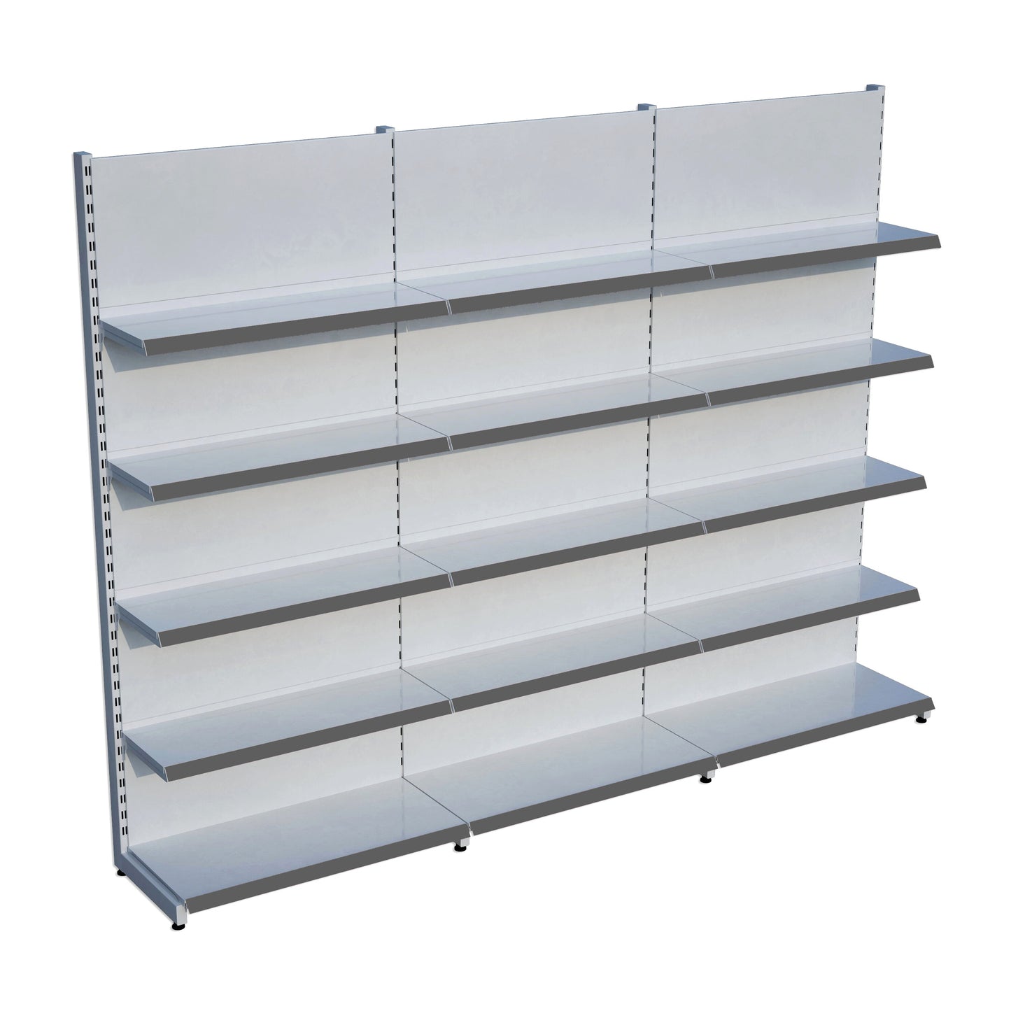 Market Petshop Kırtasiye Rafı Duvar Ünitesi D30CMxG300CMxH220CM Market Raf Sistemi