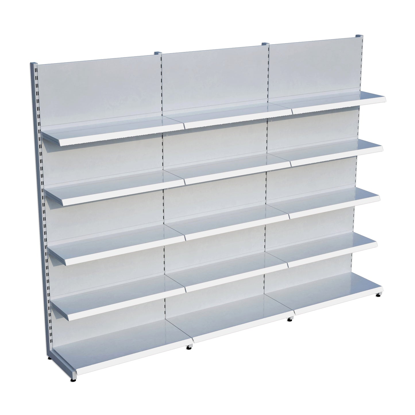 Market Petshop Kırtasiye Rafı Duvar Ünitesi D30CMxG300CMxH220CM Market Raf Sistemi