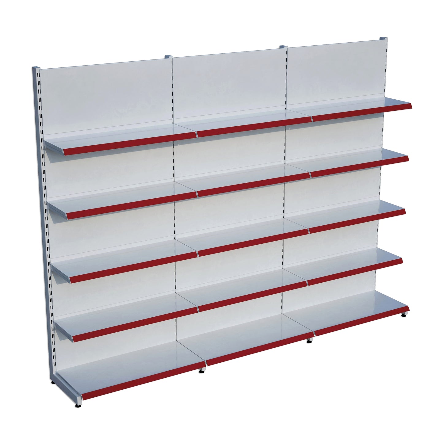 Market Petshop Kırtasiye Rafı Duvar Ünitesi D30CMxG300CMxH220CM Market Raf Sistemi
