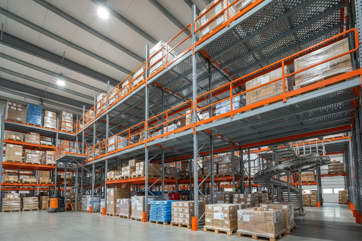 Mezanin Ağır Yük Raf Sistemi