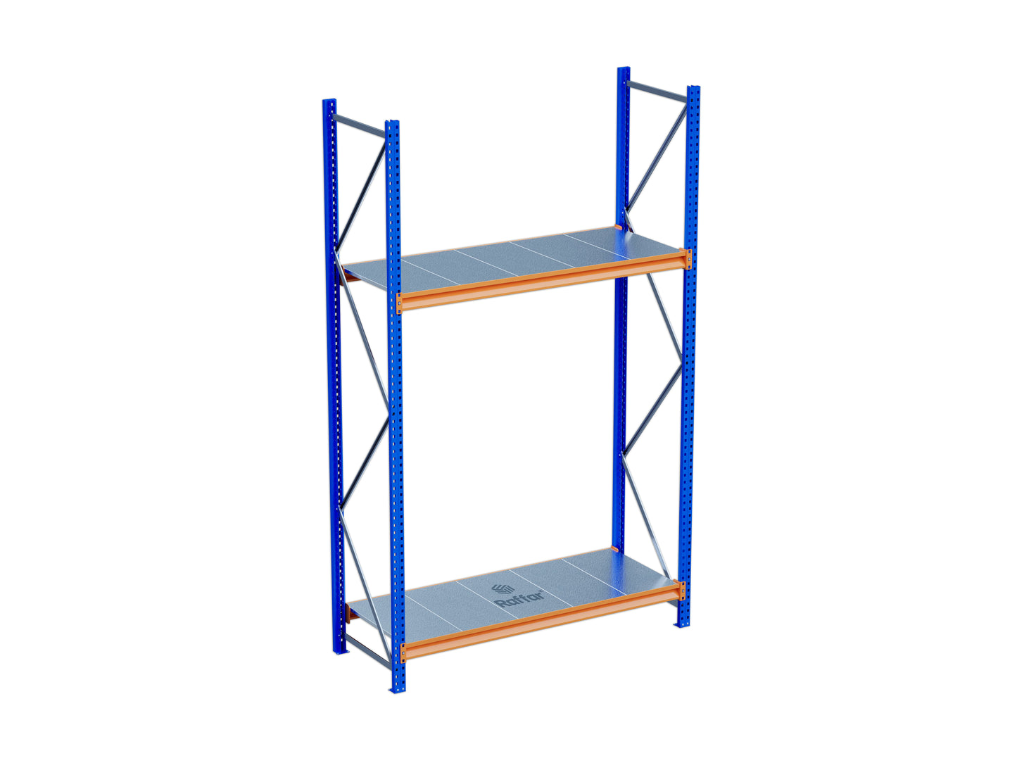 2 Katlı Endüstriyel Depo Raf Sistemi – Hafif Yük Rafı