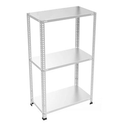 3 Katlı Çelik Raf Sistemi | Galvaniz Depo Rafı | Demir Metal Raf |