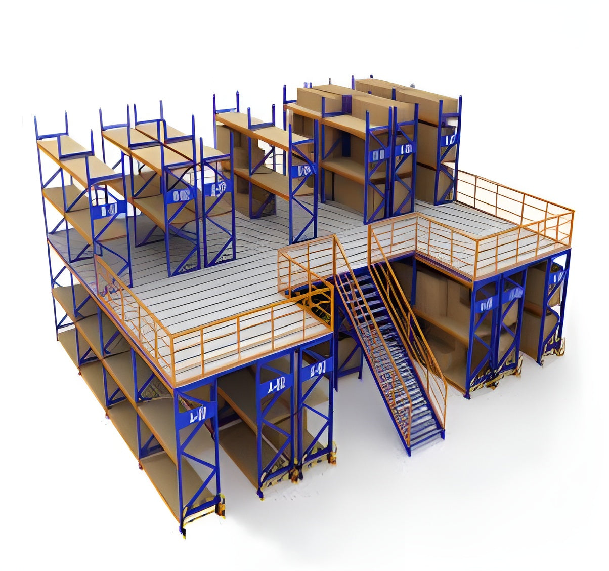 Mezanin Ağır Yük Raf Sistemi