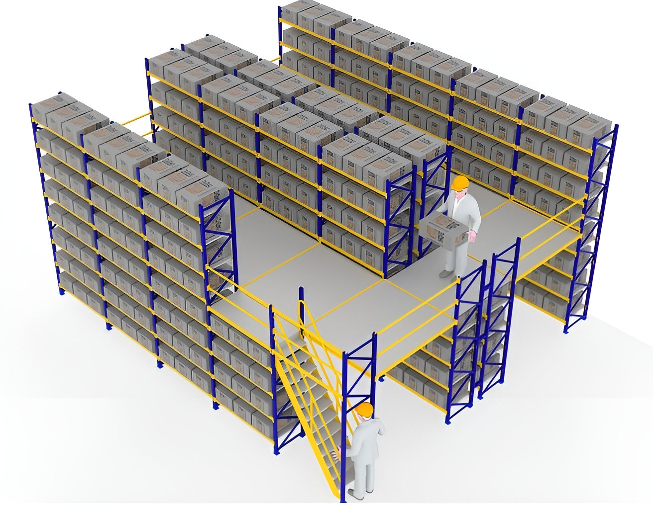Mezanin Ağır Yük Raf Sistemi