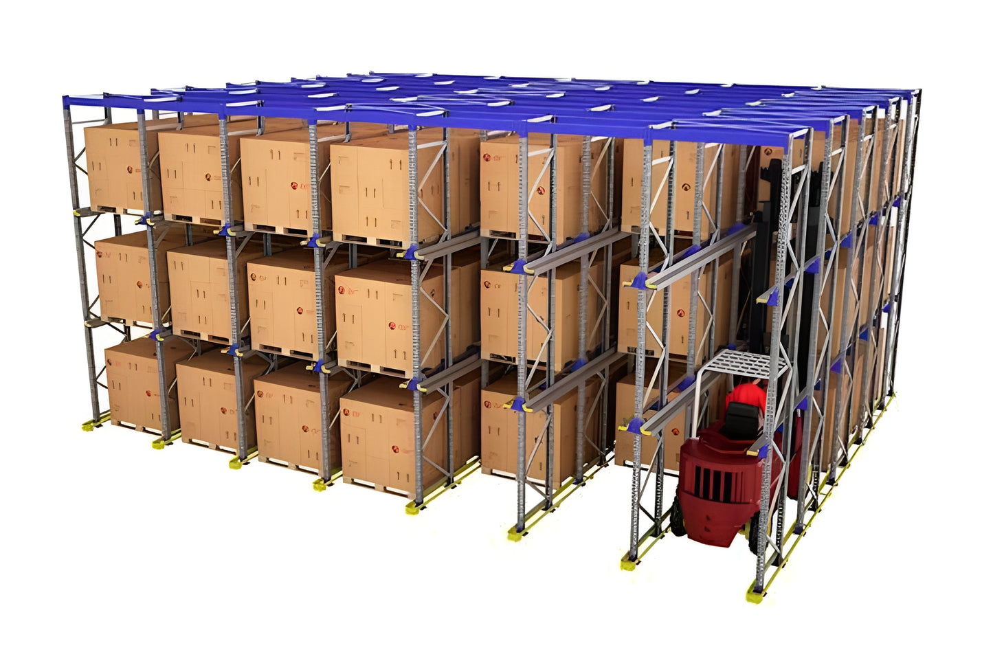 Drive-In Ağır Yük Raf Sistemi