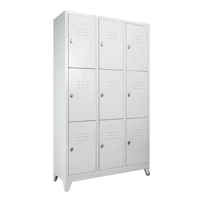 Metal Dokuzlu Personel Soyunma Dolabı eko