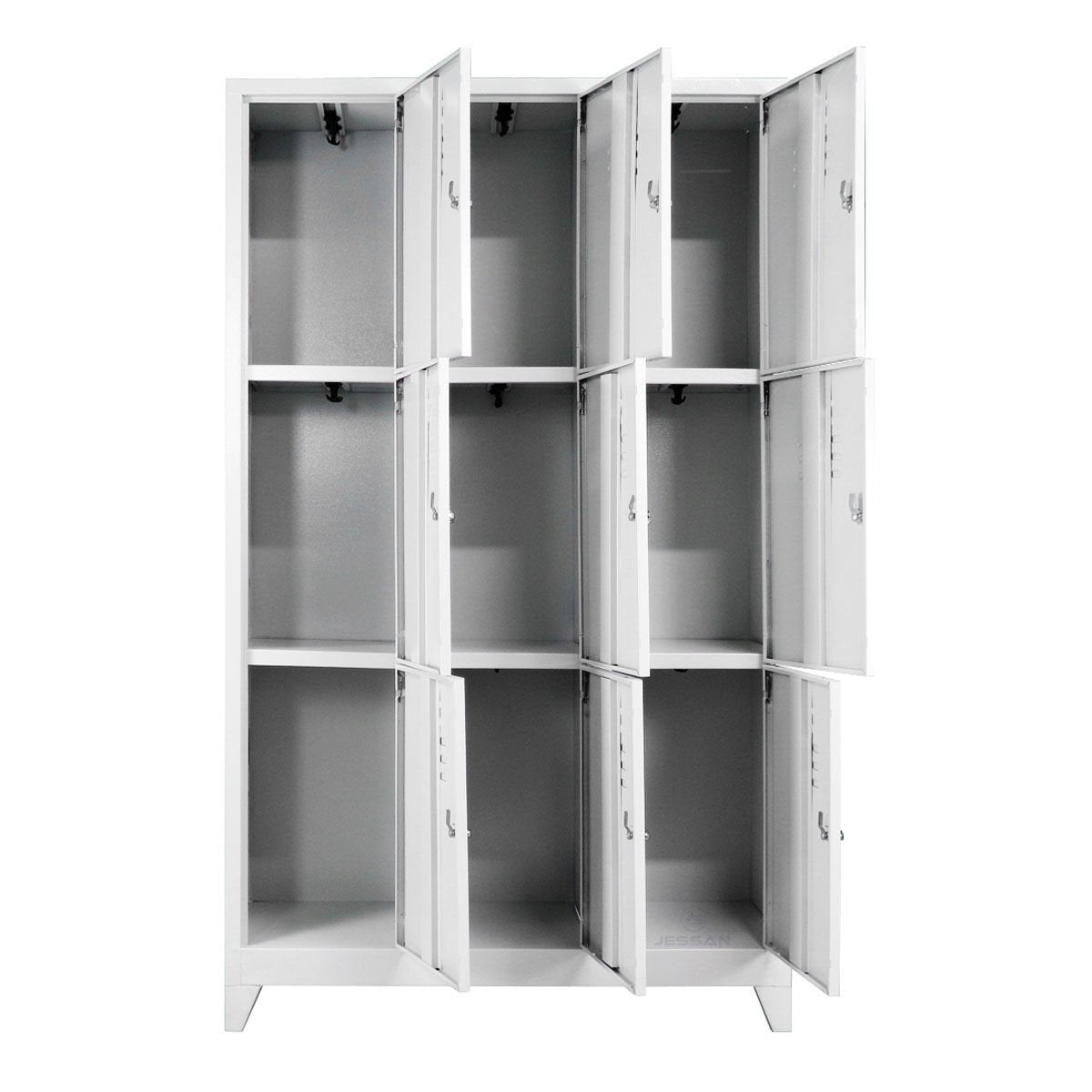 Metal Dokuzlu Personel Soyunma Dolabı eko