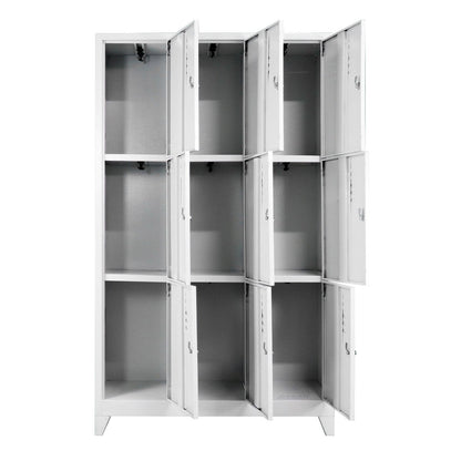 Metal Dokuzlu Personel Soyunma Dolabı eko