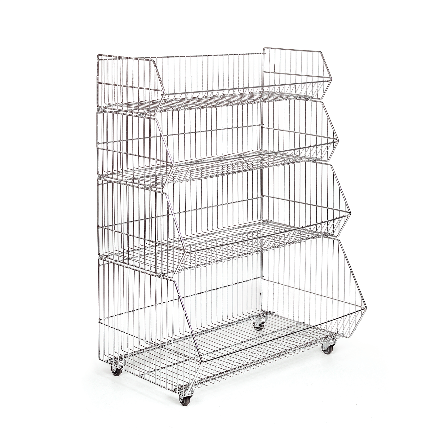 4 Katlı Tekerlekli Aksiyon Sepet