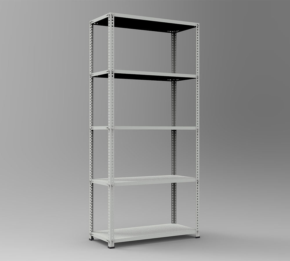 5 Katlı Çelik Raf Sistemi | Galvaniz Depo Rafı | Demir Metal Raf |