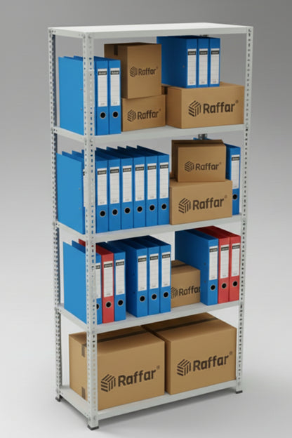 5 Katlı Çelik Raf Sistemi | Galvaniz Depo Rafı | Demir Metal Raf |