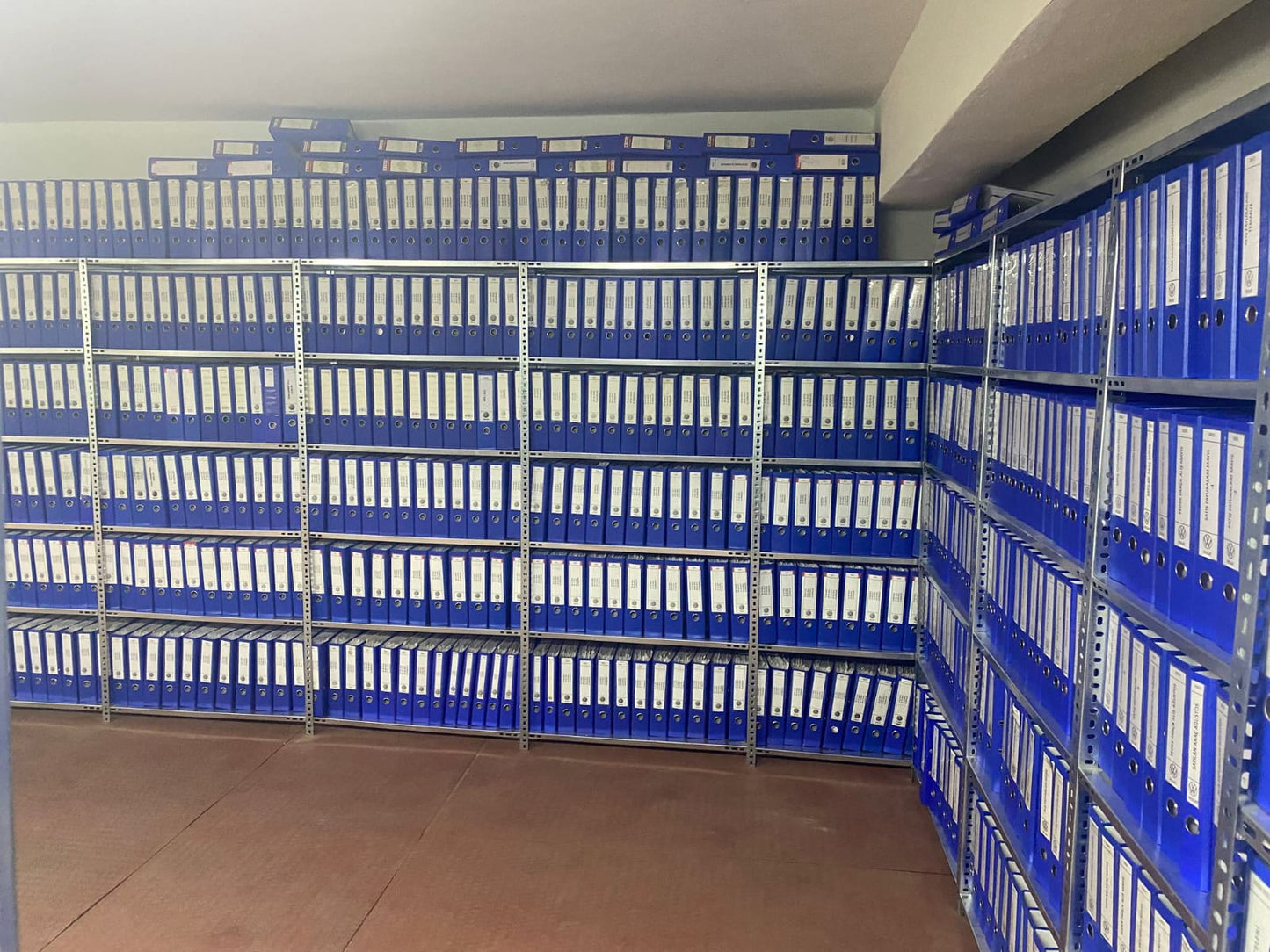 6 Katlı 4’li Bitişik Çelik Raf Sistemi | Galvaniz Depo Rafı | Demir Metal Raf |