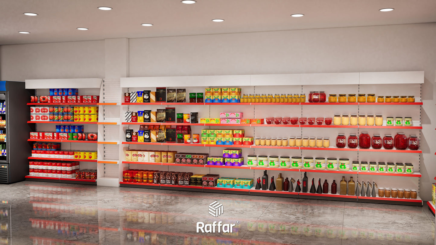 Bazalı Beyaz Renk Tek Ayaklı DIŞ Köşe Ünitesi  (Tek Başına Kullanılmaz)