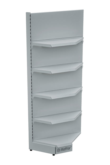 Bazalı Beyaz Renk Tek Ayaklı İç Köşe Ünitesi  (Tek Başına Kullanılmaz) 90*H220 CM