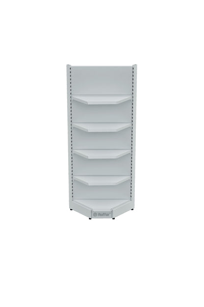 Bazalı Beyaz Renk Tek Ayaklı İç Köşe Ünitesi  (Tek Başına Kullanılmaz) 90*H220 CM