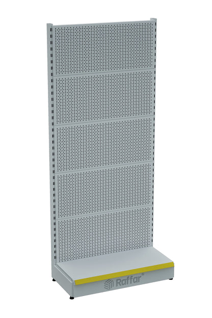 BAZALI Beyaz Metal Delikli  Market Raf Sistemi | Hırdavat Rafı | G90CM Yükseklik H220 CM|