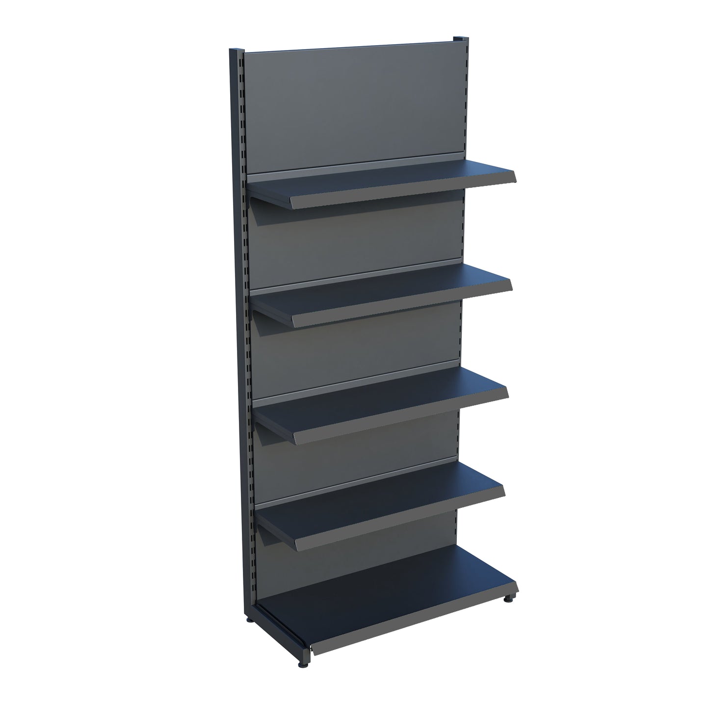 Antrasit Renk 5 Katlı Market Raf Sistemi | Market Rafı | Yükseklik H220 CM|