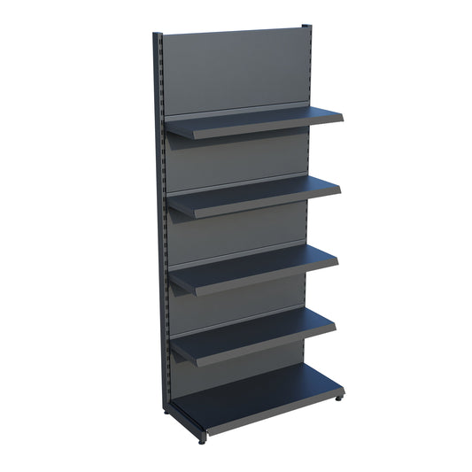 Antrasit Renk 5 Katlı Market Raf Sistemi | Market Rafı | Yükseklik H220 CM|