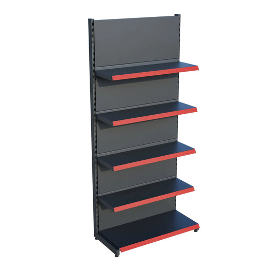 Antrasit Siyah Renk Metal 5 Katlı Market Raf Sistemi | Market Rafı | G90CM Yükseklik H220 CM| Raffar