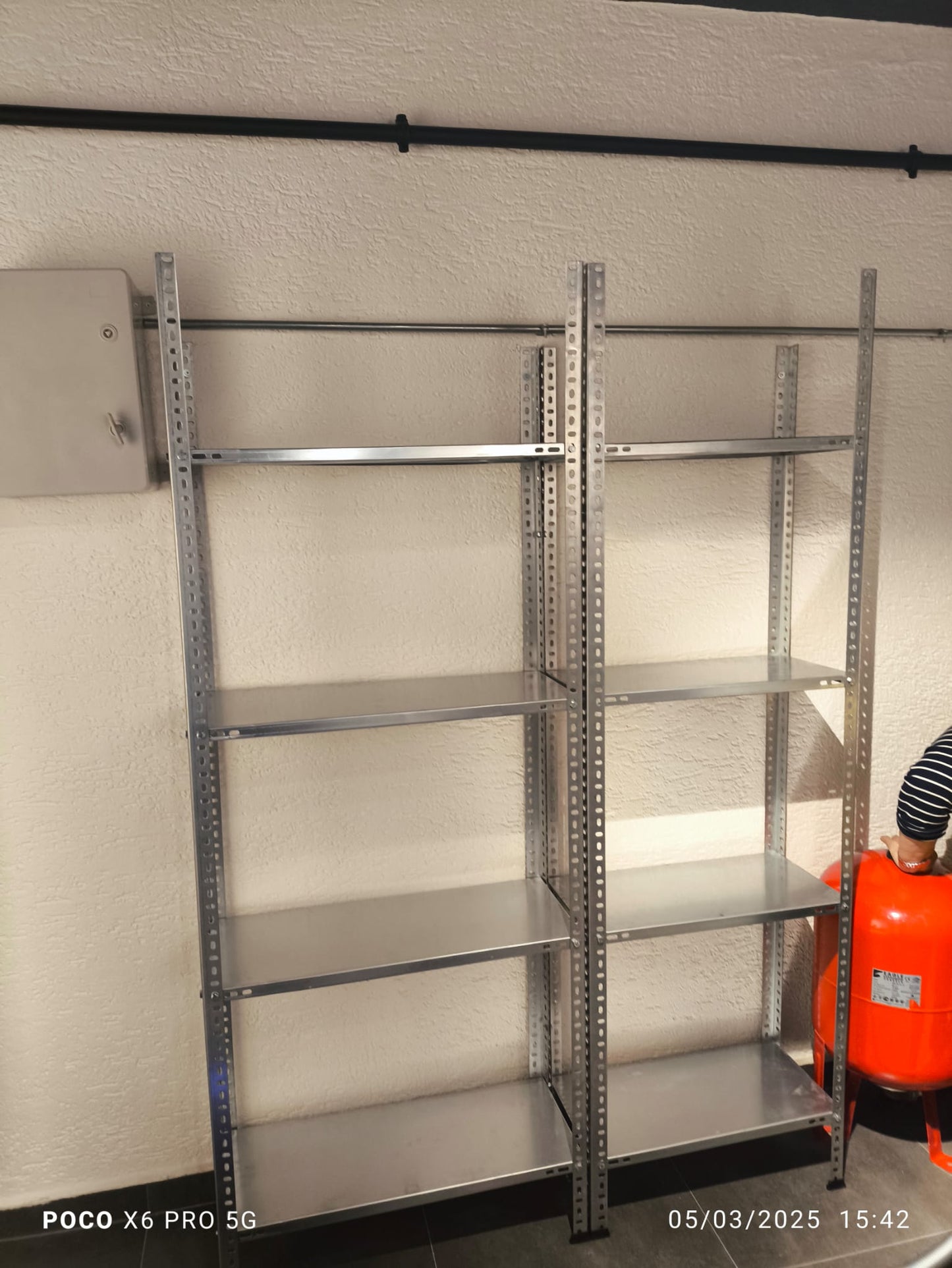 Galvanized 3-Tier 4-Unit Combined Archive Shelving System - Steel Shelf - Metal Shelf
