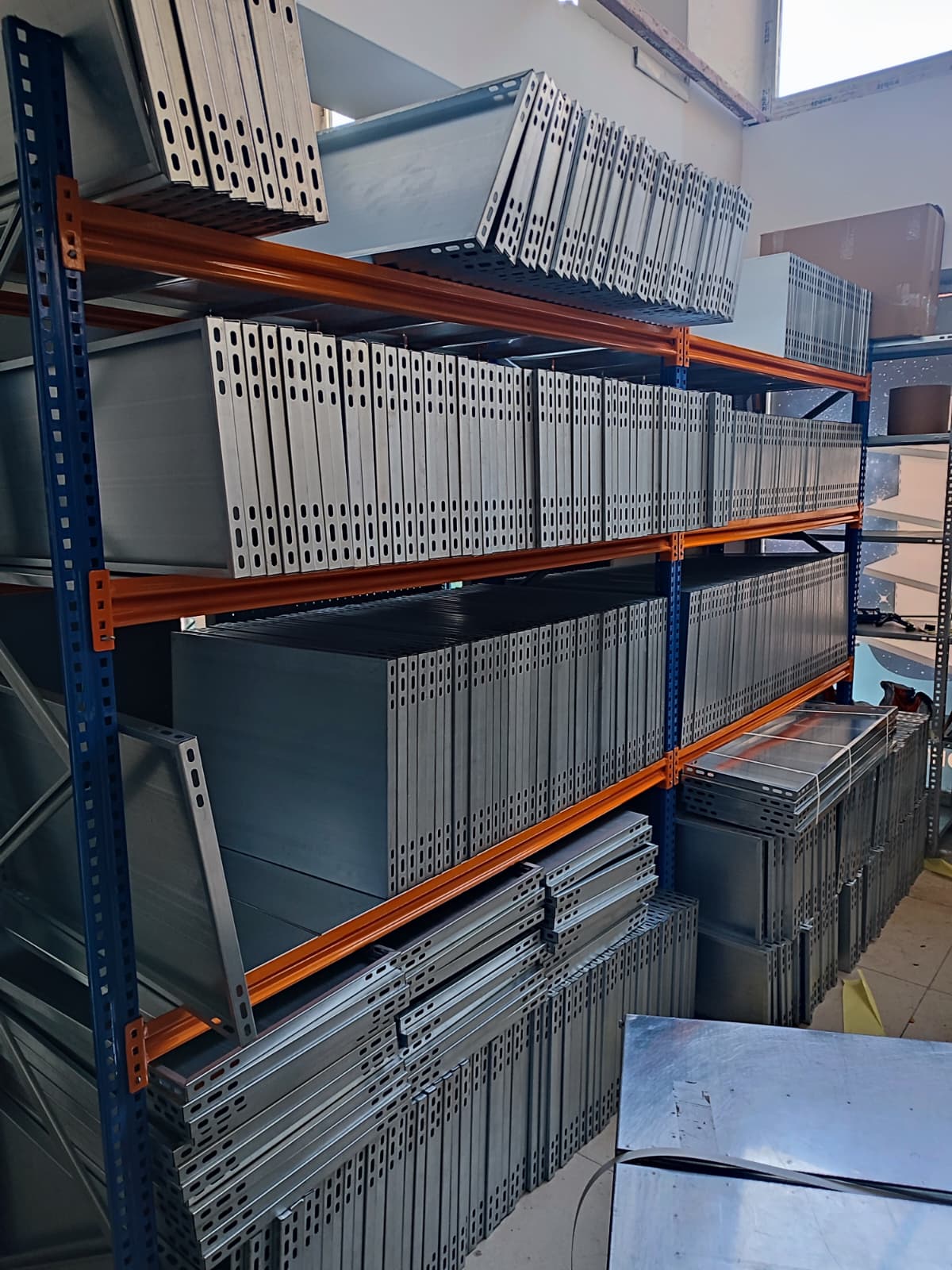Galvanized 3-Tier 4-Unit Combined Archive Shelving System - Steel Shelf - Metal Shelf
