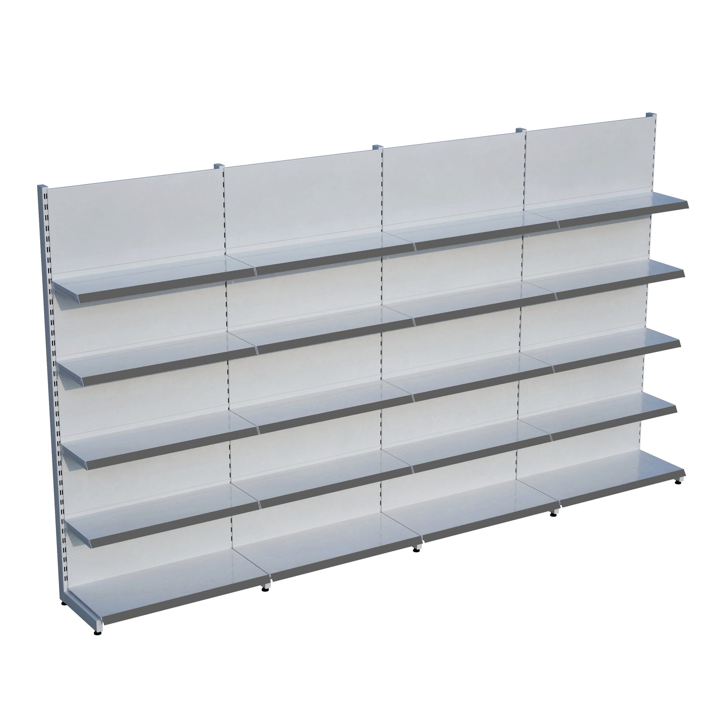 Market Petshop Kırtasiye Rafı Duvar Ünitesi D30CMxG280CMxH220CM Market Raf Sistemi